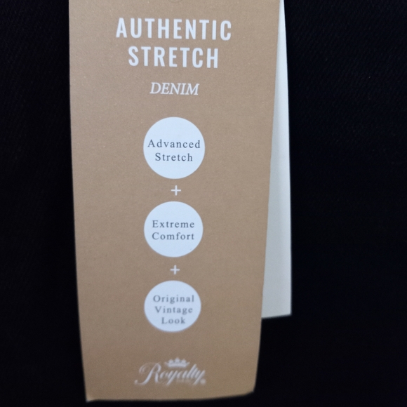 Vintage Royalty12 32x27 High Rise Button Fly Raw Hem Straight Jeans Black - Picture 14 of 14